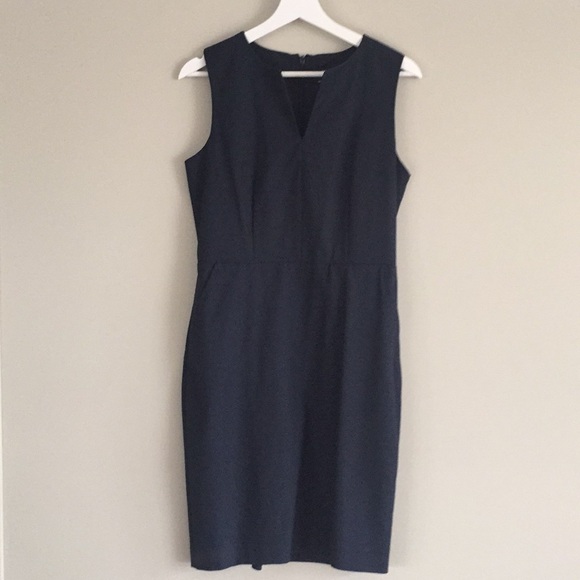 Navy Tailored Dress - Picture 1 of 8